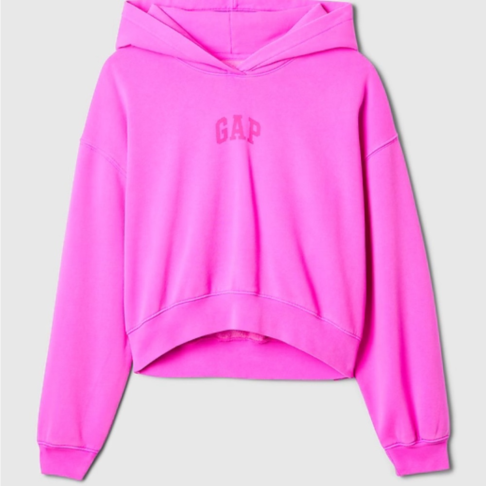 GAP Vibrant Pink Pullover Hoodie